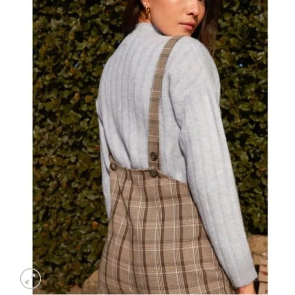 Mus & Bombon Epidot Plaid Adjustable Strap Jumpsuit | Made in Spain | Size M - Picture 3 of 15